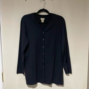 NWOT LL Bean Womens Long Sleeve Button Up Light Sweater Cardigan Medium